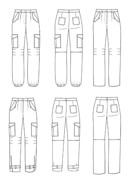 Tremplin Trousers Paper Sewing Pattern - Maison Fauve - Simplifi Fabric