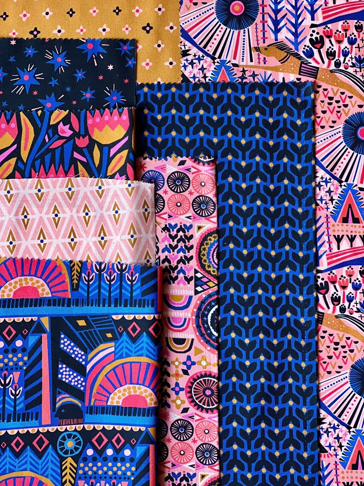 Tribal Patch - Fabled Land by Pip & Lo - Cloud 9 Fabrics - Poplin - Simplifi Fabric