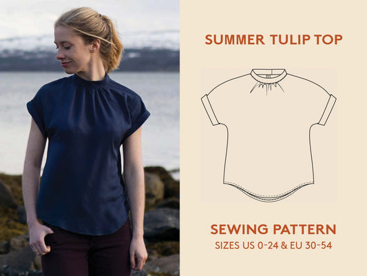 Tulip Top Womens Paper Pattern - Wardrobe by Me - Simplifi Fabric