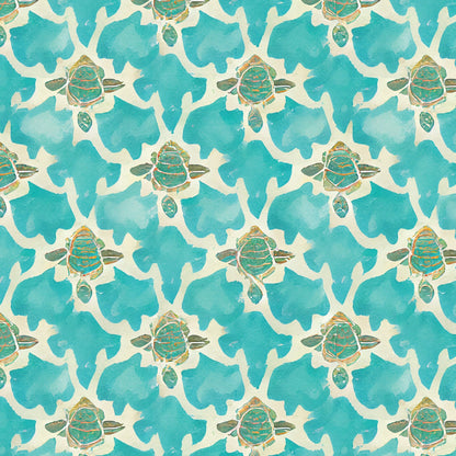 Turtle Surf - Bali Dreams - Penn Gray Designs - Cloud 9 Fabrics - Poplin - Simplifi Fabric