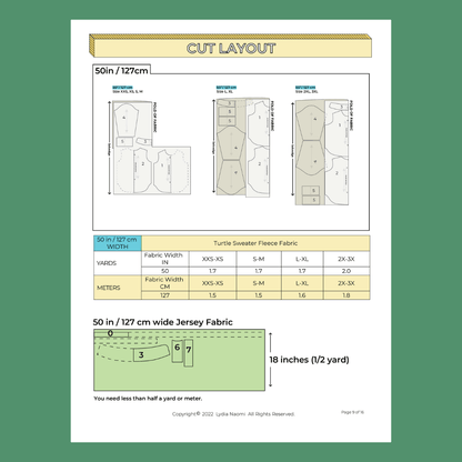 Turtle Sweater PDF Pattern - Lydia Naomi - Simplifi Fabric