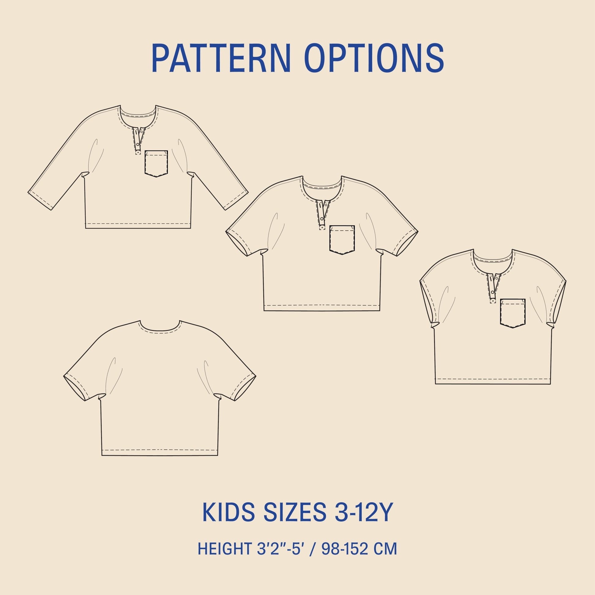Una Shirt Kids' Paper Pattern - Wardrobe by Me - Simplifi Fabric