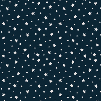 Under The Same Stars - Navy - Backwoods and Boots - Softly Studio - Cloud 9 Fabrics - Poplin - Simplifi Fabric