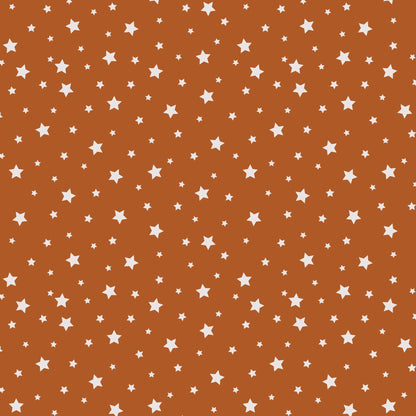 Under The Same Stars - Rust - Backwoods and Boots - Softly Studio - Cloud 9 Fabrics - Poplin - Simplifi Fabric