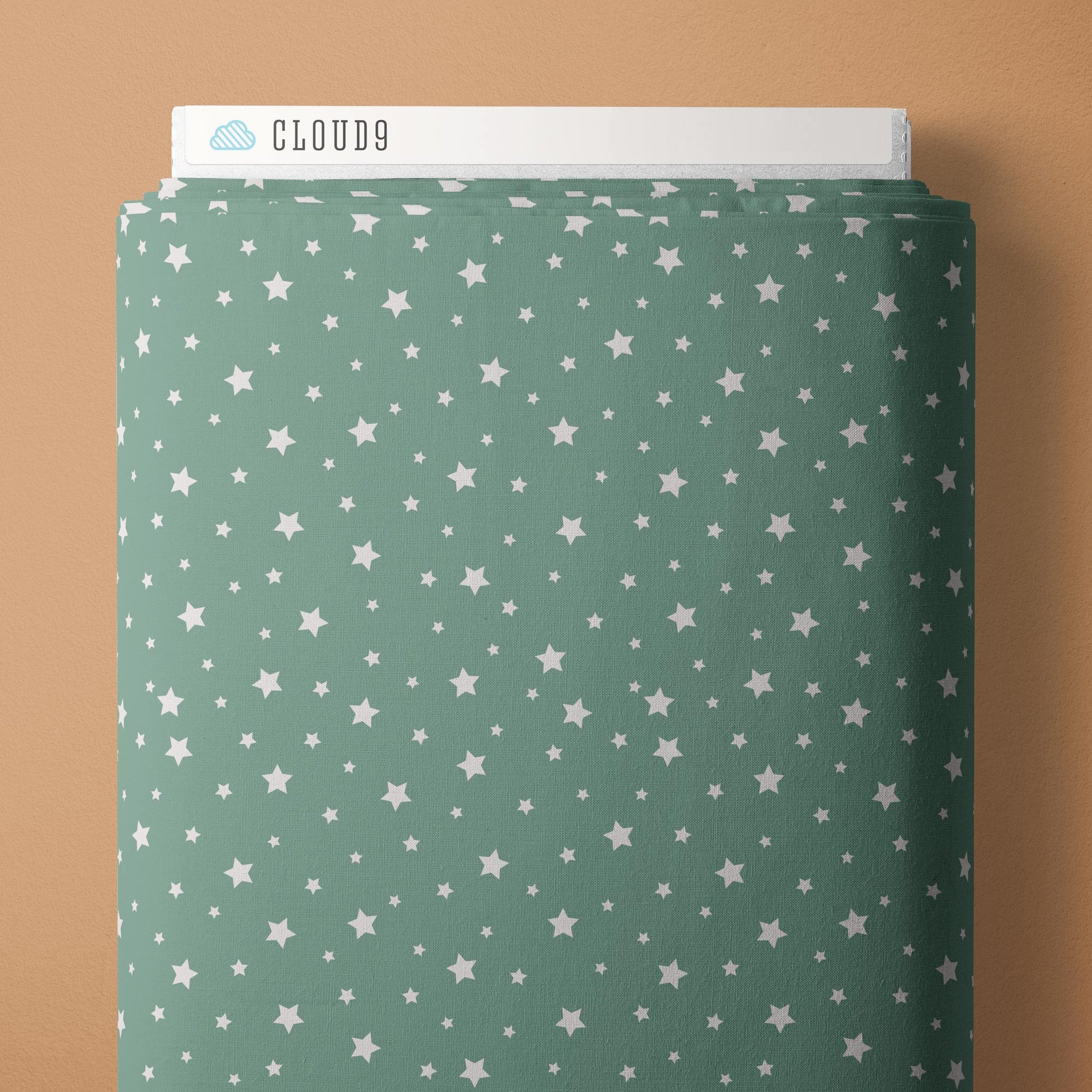 Under The Same Stars - Turquoise - Backwoods and Boots - Softly Studio - Cloud 9 Fabrics - Poplin - Simplifi Fabric
