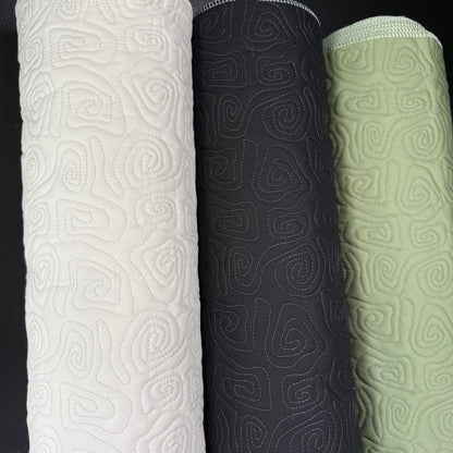 Uzumaki Stitch Quilted - Japanese Import - Sage - Simplifi Fabric