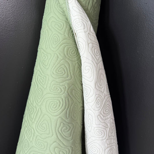 Uzumaki Stitch Quilted - Japanese Import - Sage - Simplifi Fabric