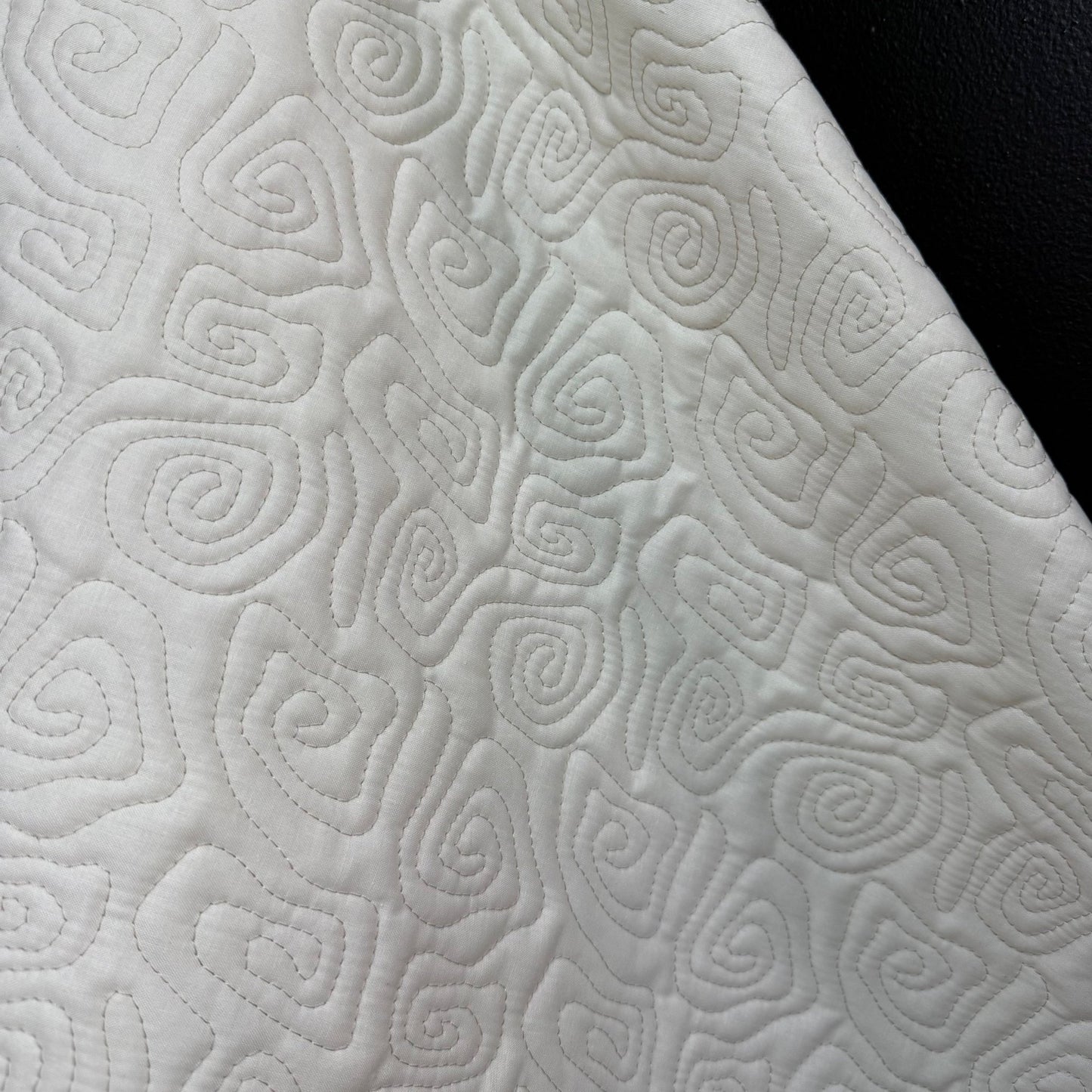Uzumaki Stitch Quilted - Japanese Import - Winter White - Simplifi Fabric