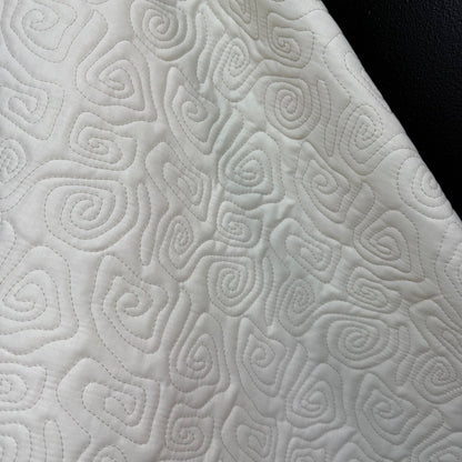 Uzumaki Stitch Quilted - Japanese Import - Winter White - Simplifi Fabric