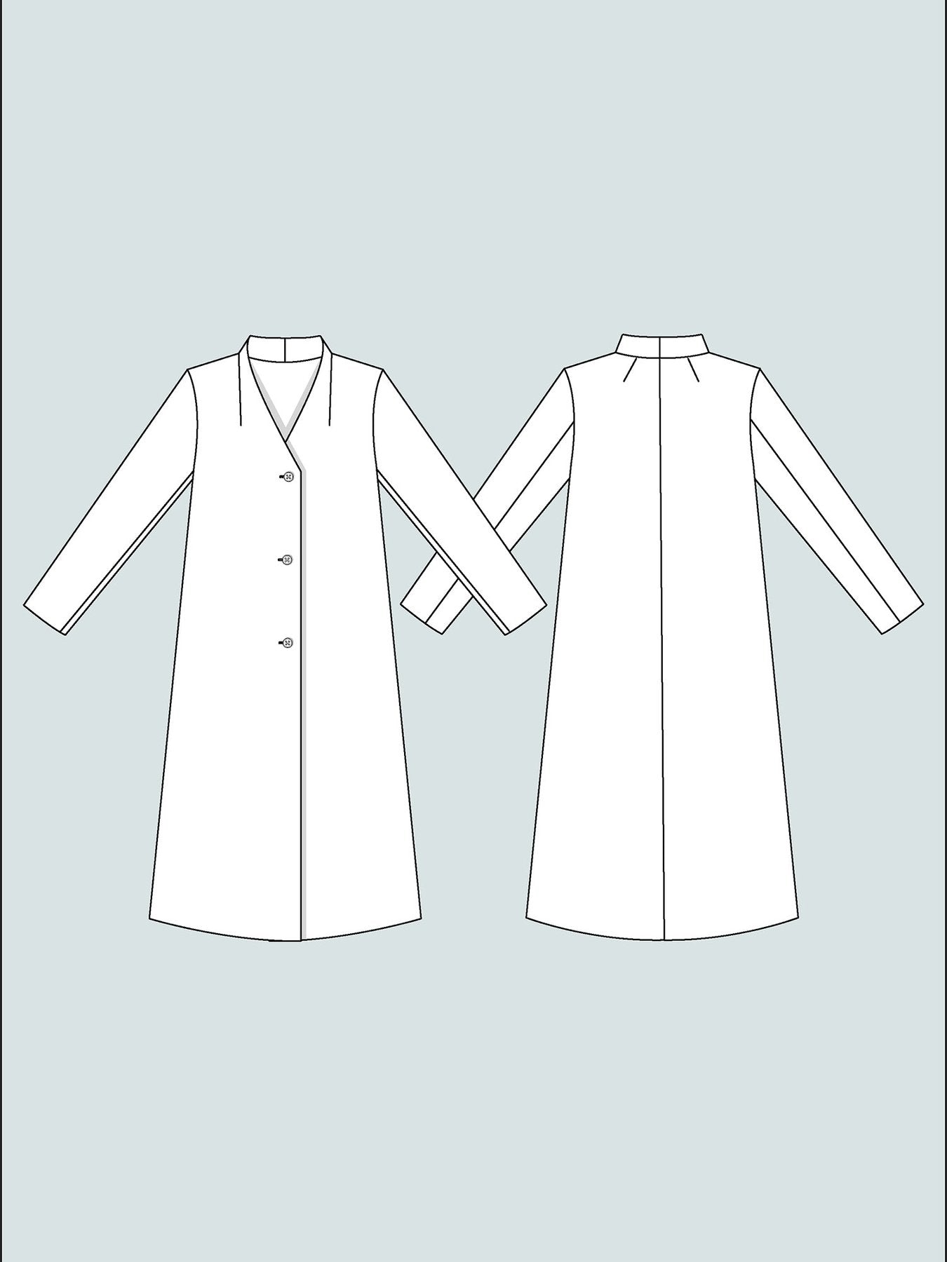 V - Neck Coat Pattern - The Assembly Line - Simplifi Fabric