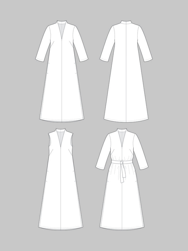 V - Neck Dress Pattern - The Assembly Line - Simplifi Fabric