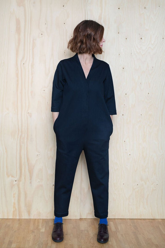 V - Neck Jumpsuit Pattern - The Assembly Line - Simplifi Fabric