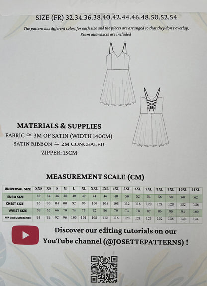 Valentine - Womens Dress - Josette Patterns