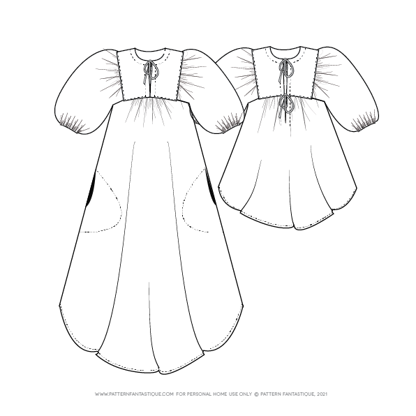 Vali Dress & Top - Sewing Pattern - Pattern Fantastique - Simplifi Fabric