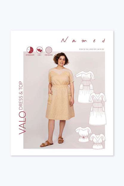 Valo Dress + Top - Named Clothing - Sewing Pattern - Simplifi Fabric