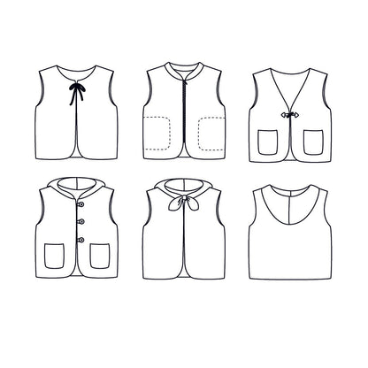 Vienne Vest Sewing Pattern - Kids 3/12Y - Ikatee - Simplifi Fabric