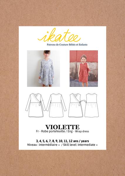 Violette Dress Sewing Pattern - Girl 3/12Y - Ikatee - Simplifi Fabric