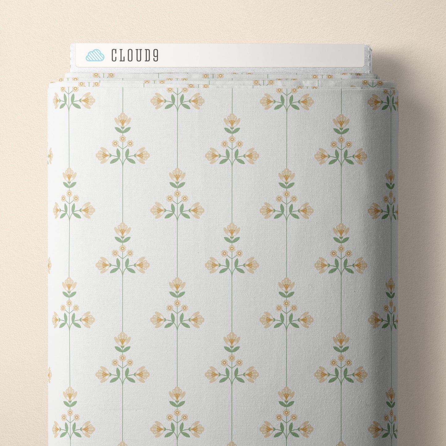 Vivienne - Tan/Turquoise - Vintage Charm - Dots & Glory - Cloud 9 Fabrics - Poplin - Simplifi Fabric