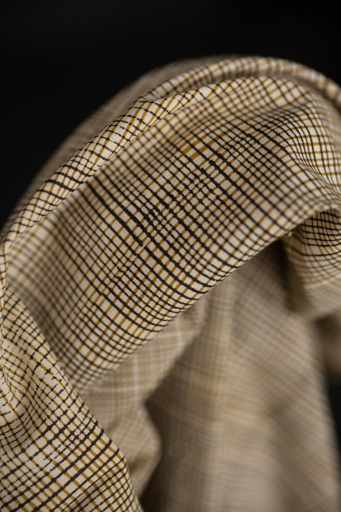 Volt Lime Mustard Indian Block Print Cotton - Merchant & Mills - Simplifi Fabric