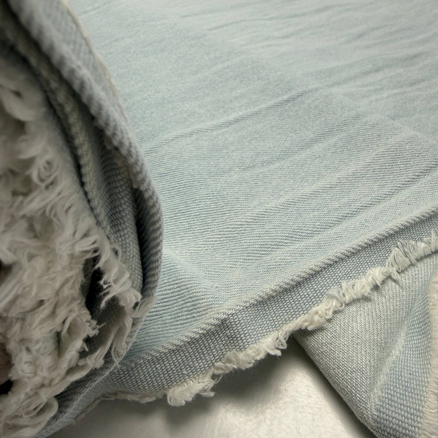 Washed 10 oz. Denim - Lightest Blue Denim - Simplifi Fabric