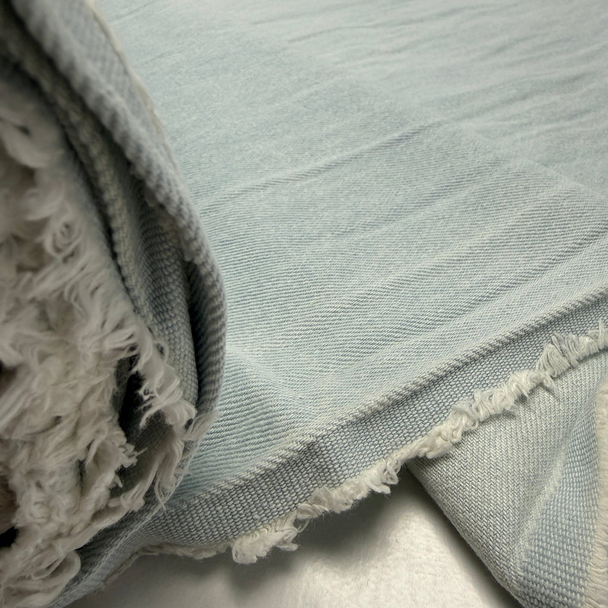 Washed 10 oz. Denim - Lightest Blue Denim - Simplifi Fabric