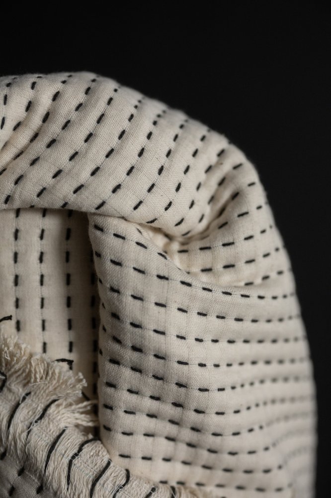 Weighty Kantha Stitched Indian Cotton - Merchant & Mills - Simplifi Fabric