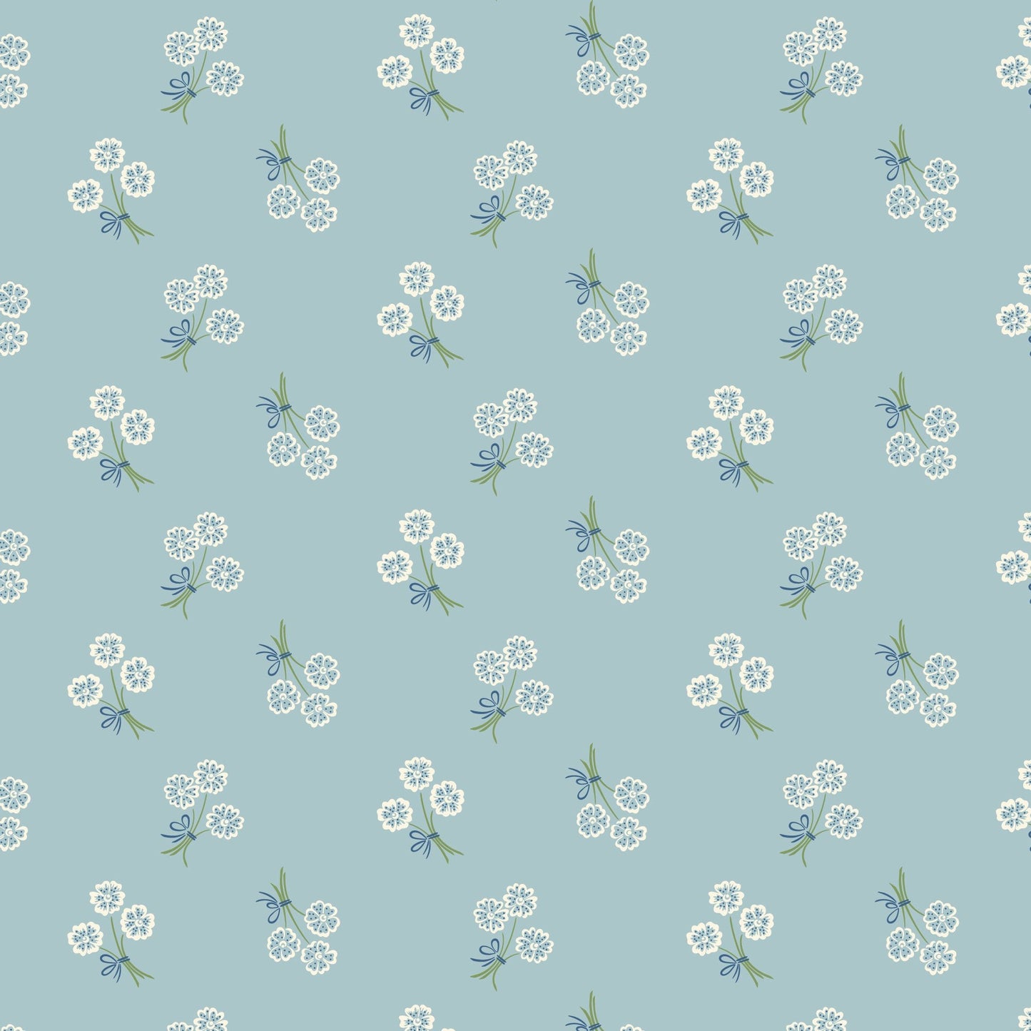 Whimsy Keepsake - Blue - Summer Garden - House Of Haricot - Cloud 9 Fabrics - Poplin - Simplifi Fabric