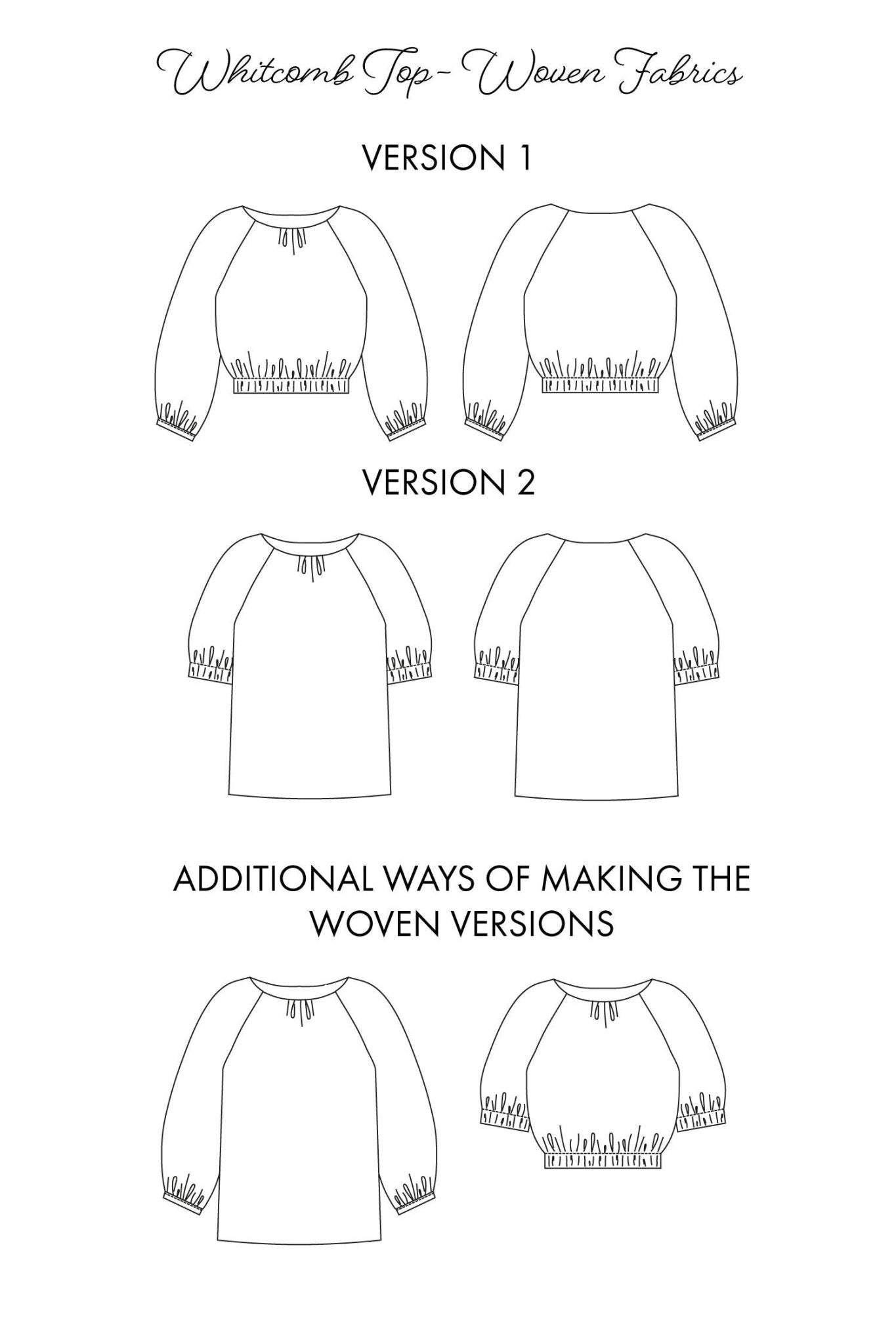 Whitcomb Top PDF Pattern - Sew Love Patterns - Simplifi Fabric