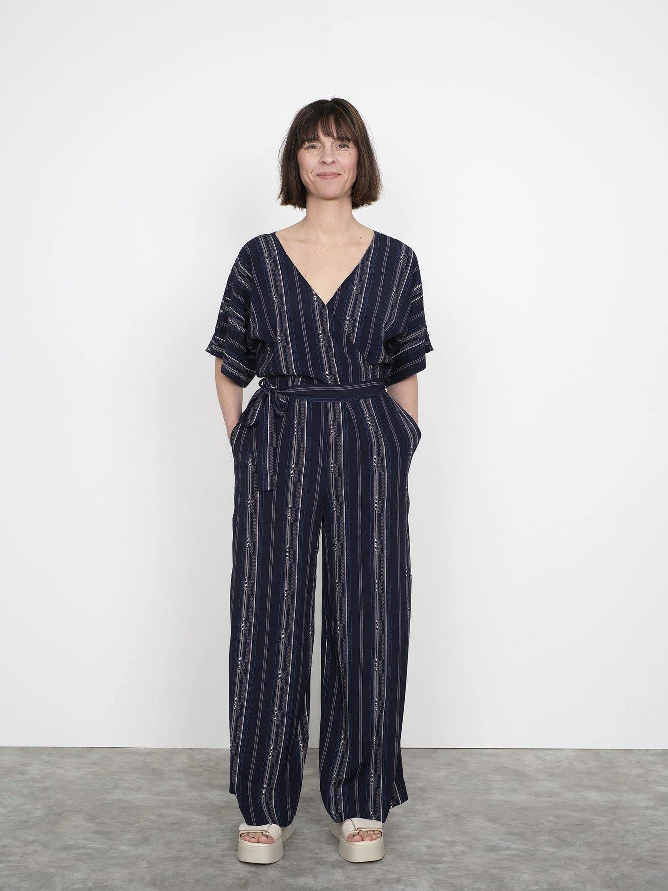 Wide - Leg Jumpsuit Pattern - The Assembly Line - Simplifi Fabric