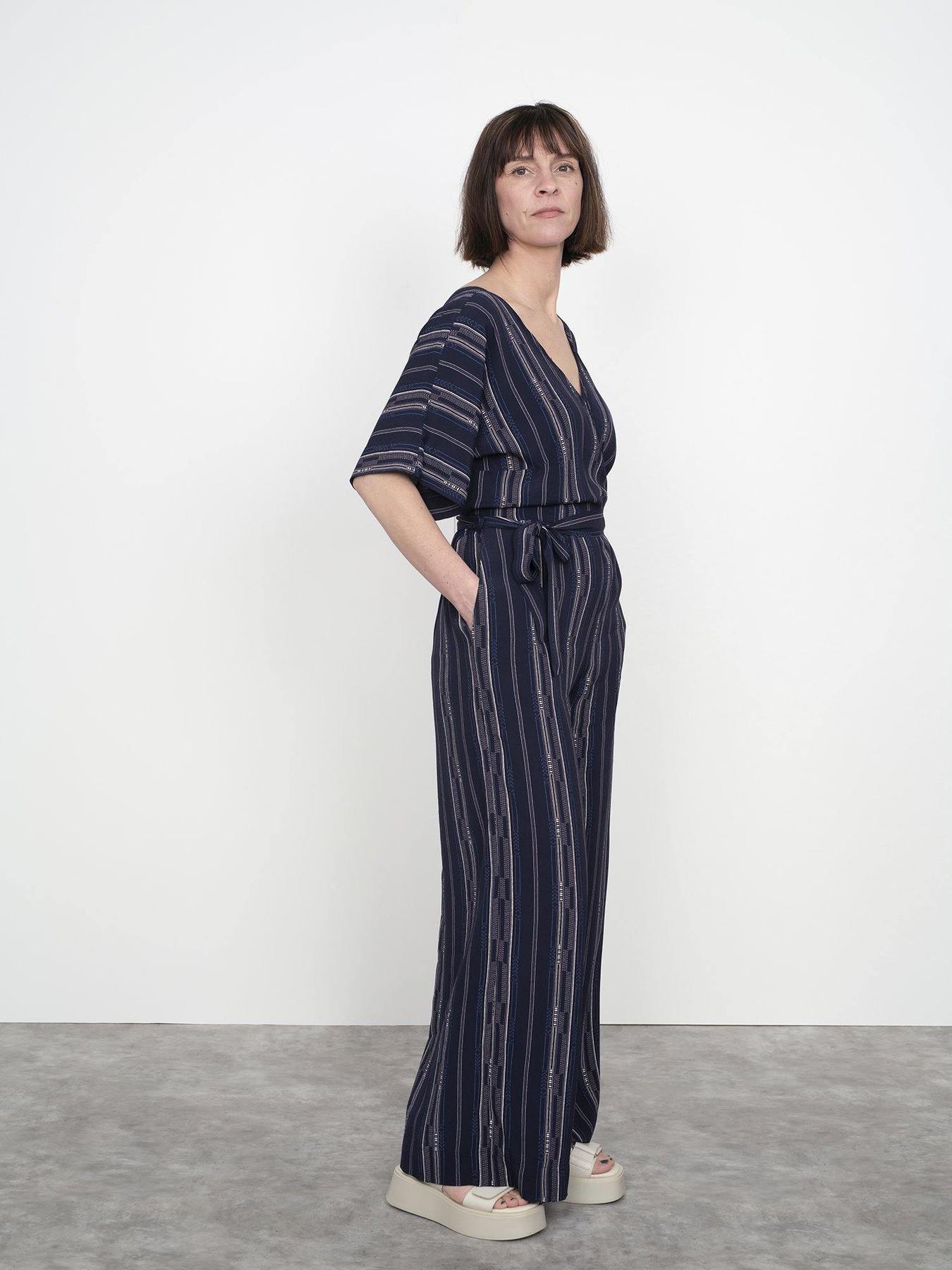 Wide - Leg Jumpsuit Pattern - The Assembly Line - Simplifi Fabric