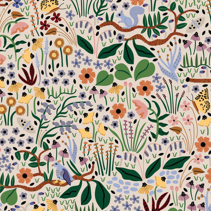 Wildwood Garden - Fern Grove - Leah Duncan - Cloud 9 Fabrics - Poplin - Simplifi Fabric