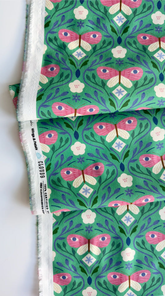 Wings & Petals - Life Of Plants - Di Ujdi - Cloud 9 Fabrics - Poplin - Simplifi Fabric