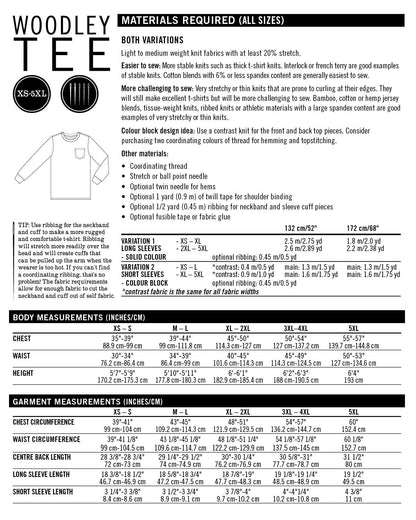 Woodley Tee Mens PDF Sewing Pattern - Thread Theory - Simplifi Fabric