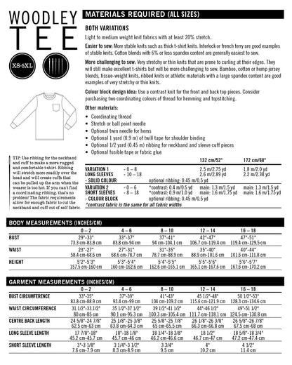 Woodley Tee Womens PDF Sewing Pattern - Thread Theory - Simplifi Fabric
