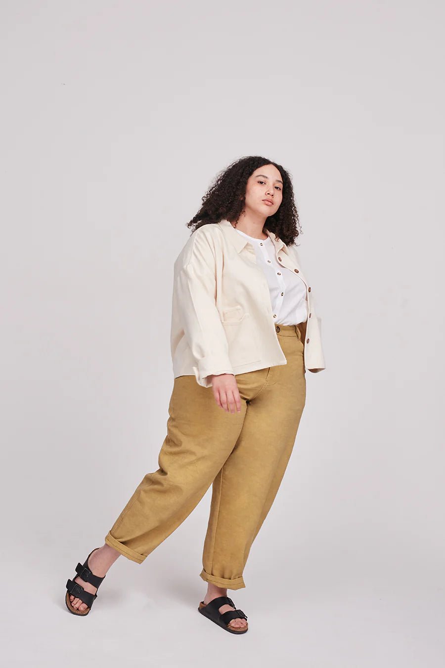 Worker Trousers Paper Pattern - Modern Sewing Co. - Simplifi Fabric