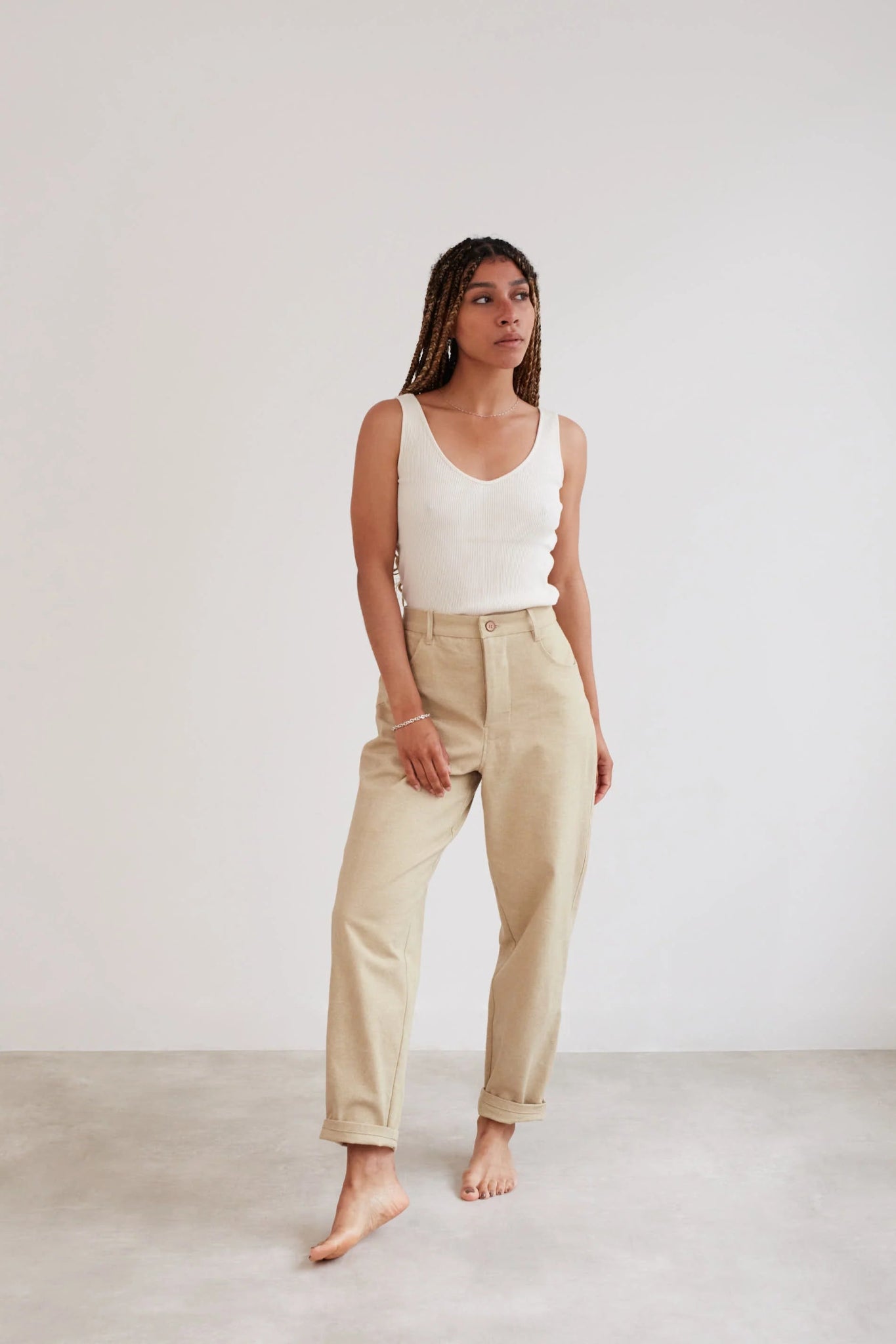 Worker Trousers Paper Pattern - Modern Sewing Co. - Simplifi Fabric