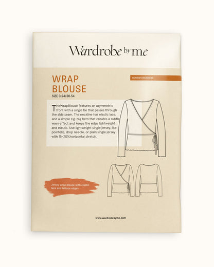 Wrap Blouse Womens Paper Pattern - Wardrobe by Me - Simplifi Fabric