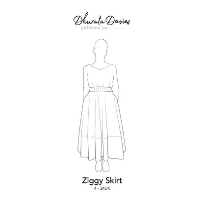 Ziggy Skirt Sewing Pattern - Dhurata Davies - Simplifi Fabric