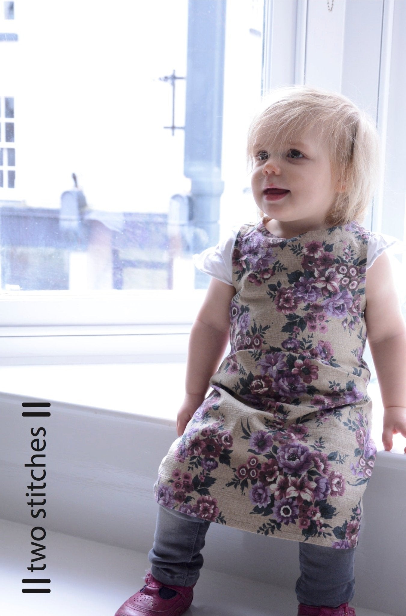 Zoe Dress - Kids Paper Sewing Pattern - Two Stitches Patterns - Simplifi Fabric