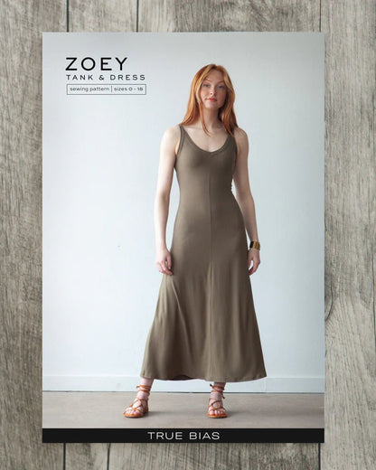 Zoey Tank & Dress Sewing Pattern - True Bias - Simplifi Fabric