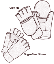 Glov-itts or Finger-Free Gloves Pattern - 529 - The Green Pepper Patterns