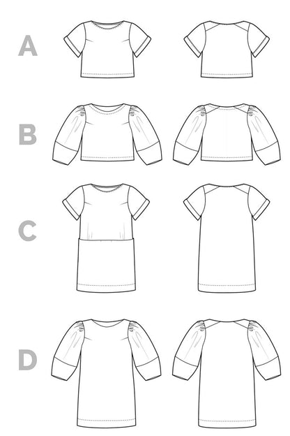 Cielo Top & Dress Pattern - Closet Core Patterns