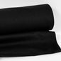 Bamboo Organic Cotton Spandex Ribbing Wide 280 gsm - Black