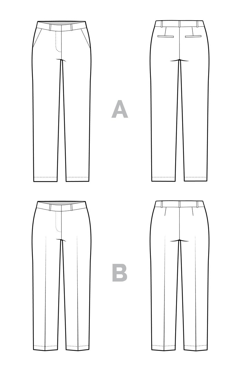 Sasha Trouser Pattern - Closet Core Patterns