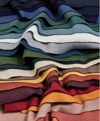 Organic Cotton 2x1 Rib - European Import - Oeko-Tex® - Mind The Maker (various colors)