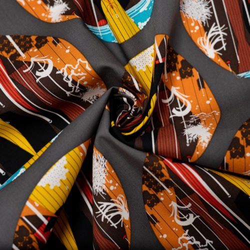 Bat Cave - Halloween - Charley Harper - Birch Fabrics - Poplin - Simplifi Fabric