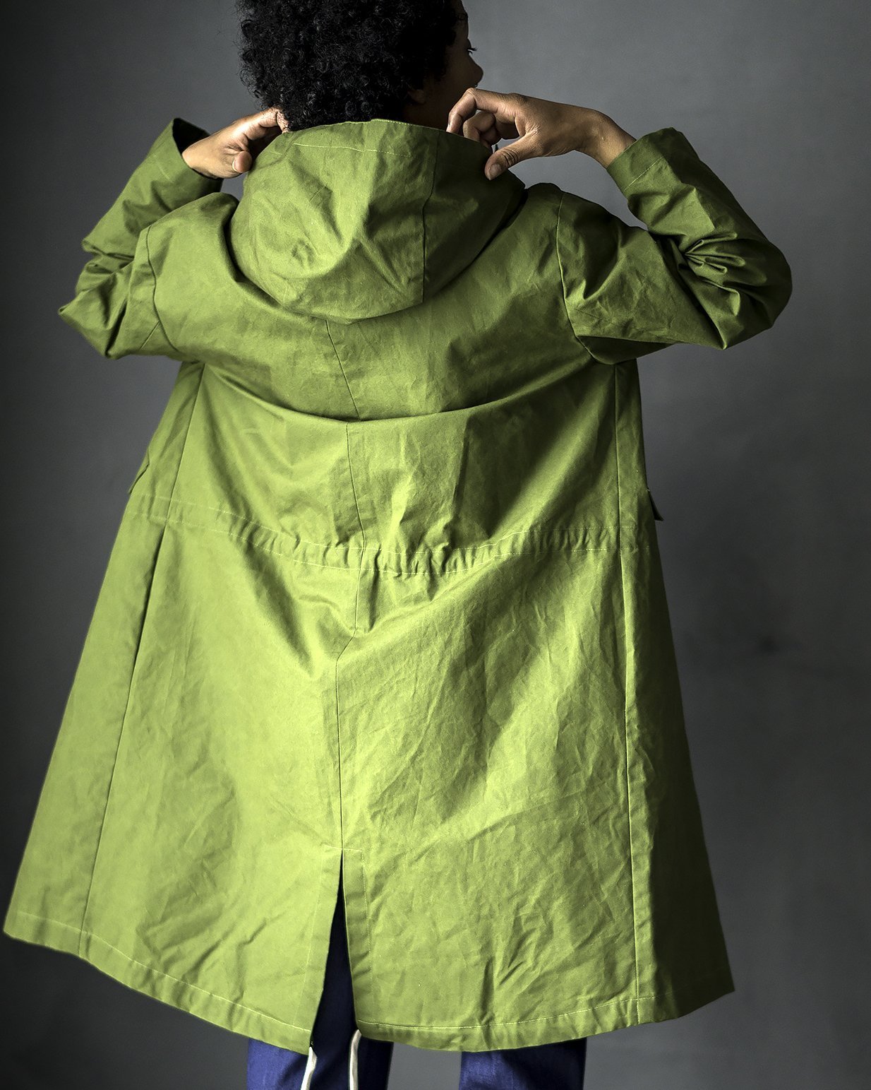 British Organic Cotton Dry Oilskin 7.2oz - Meadow Grass - Merchant & Mills - Simplifi Fabric