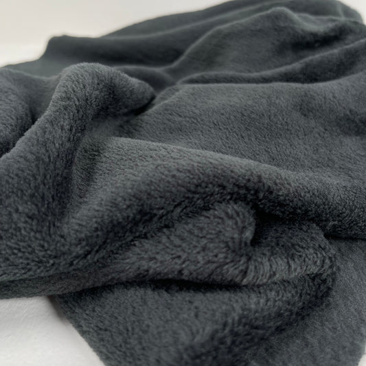 Polartec® High Loft™ Recycled Fleece 4224 - Made in USA - Dark Storm