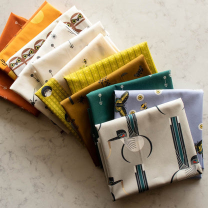 Desert Flowers - Forest - Charley Harper The Desert - Birch Fabrics - Poplin - Simplifi Fabric