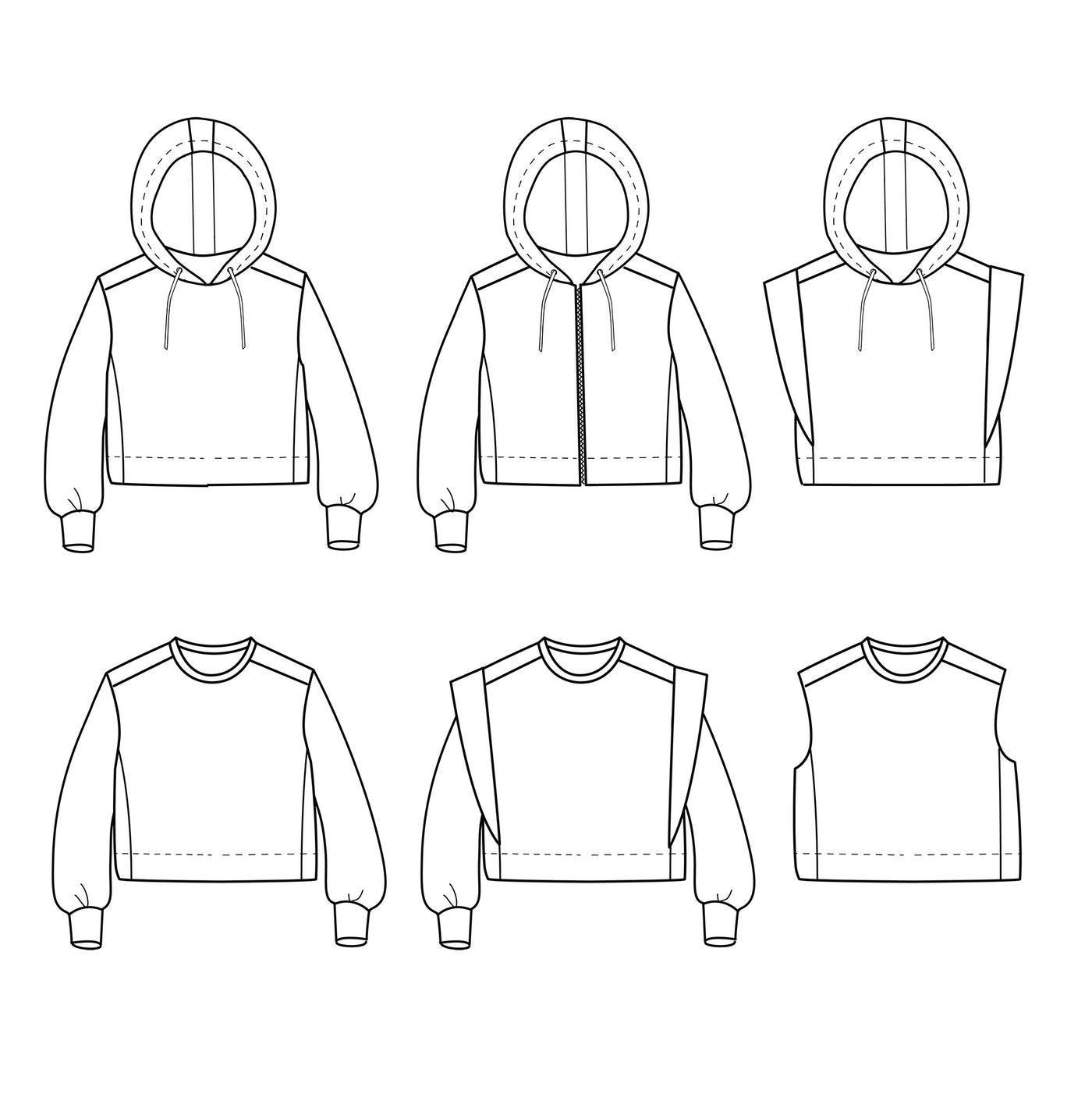 Vancouver Sweatshirt Sewing Pattern - Kids 3/12Y  - Ikatee